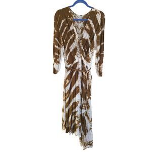 Young Fabulous & Broke Brown Tie Dye Dress - Size Small